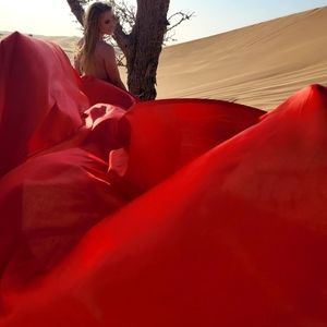 Flying photoshoot dress